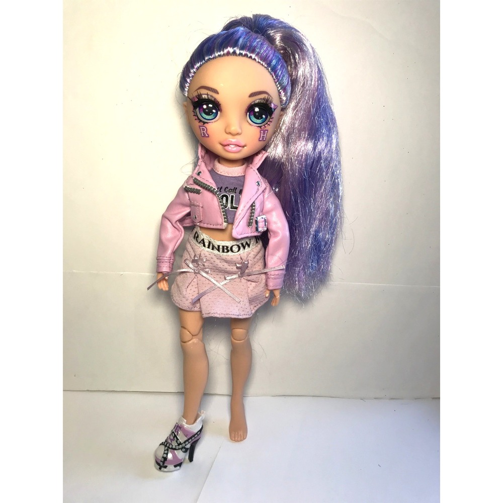 Rainbow High Cheer VIOLET WILLOW Cheerleader 11" Articulated Fashion Doll